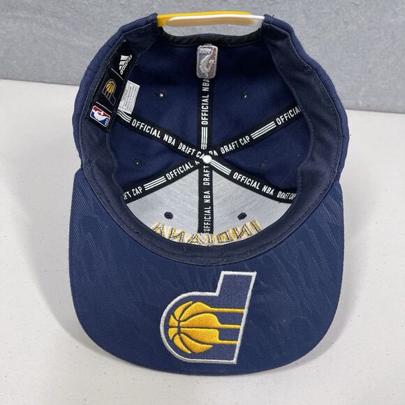 Indiana Pacers Hat Blue Adidas 2014 NBA Draft Spell Out Underbrim Snapback Cap - Picture 5 of 10
